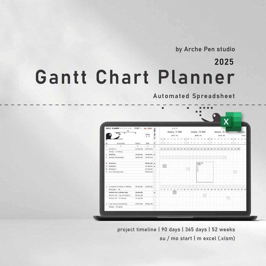 Gantt Chart | 365 D + 52 W