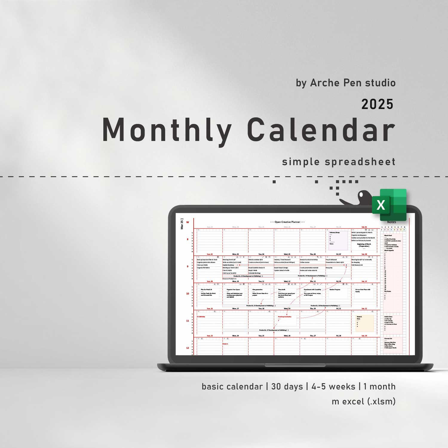 Monthly Calendar Monthly Calendar
