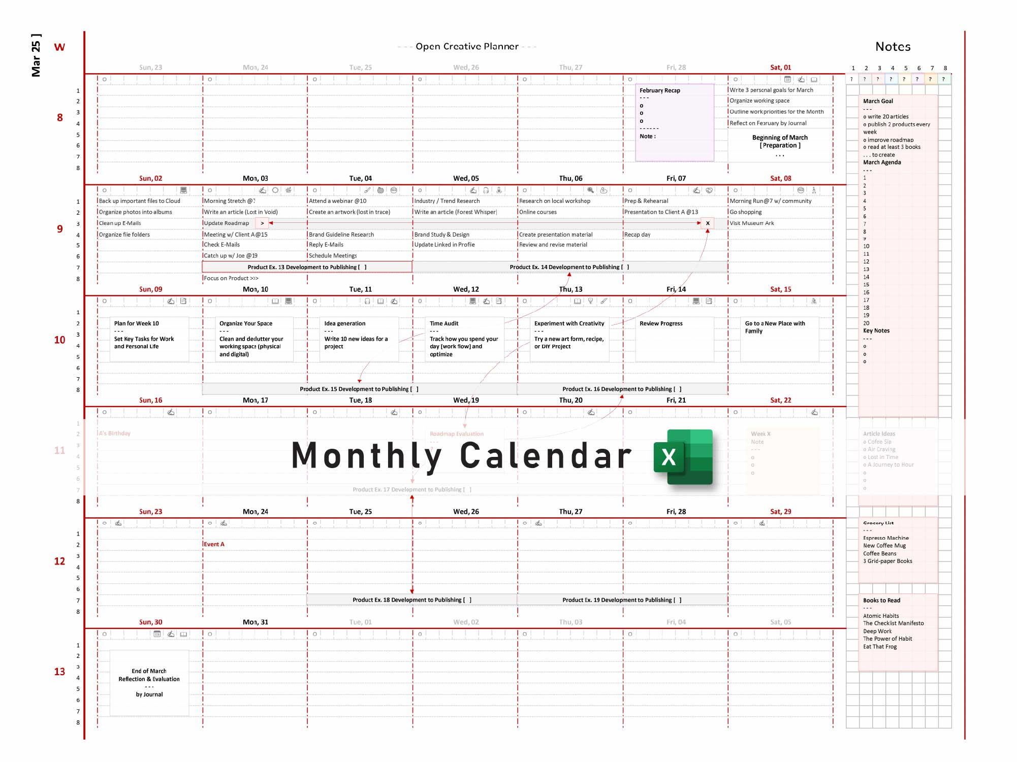Monthly Calendar