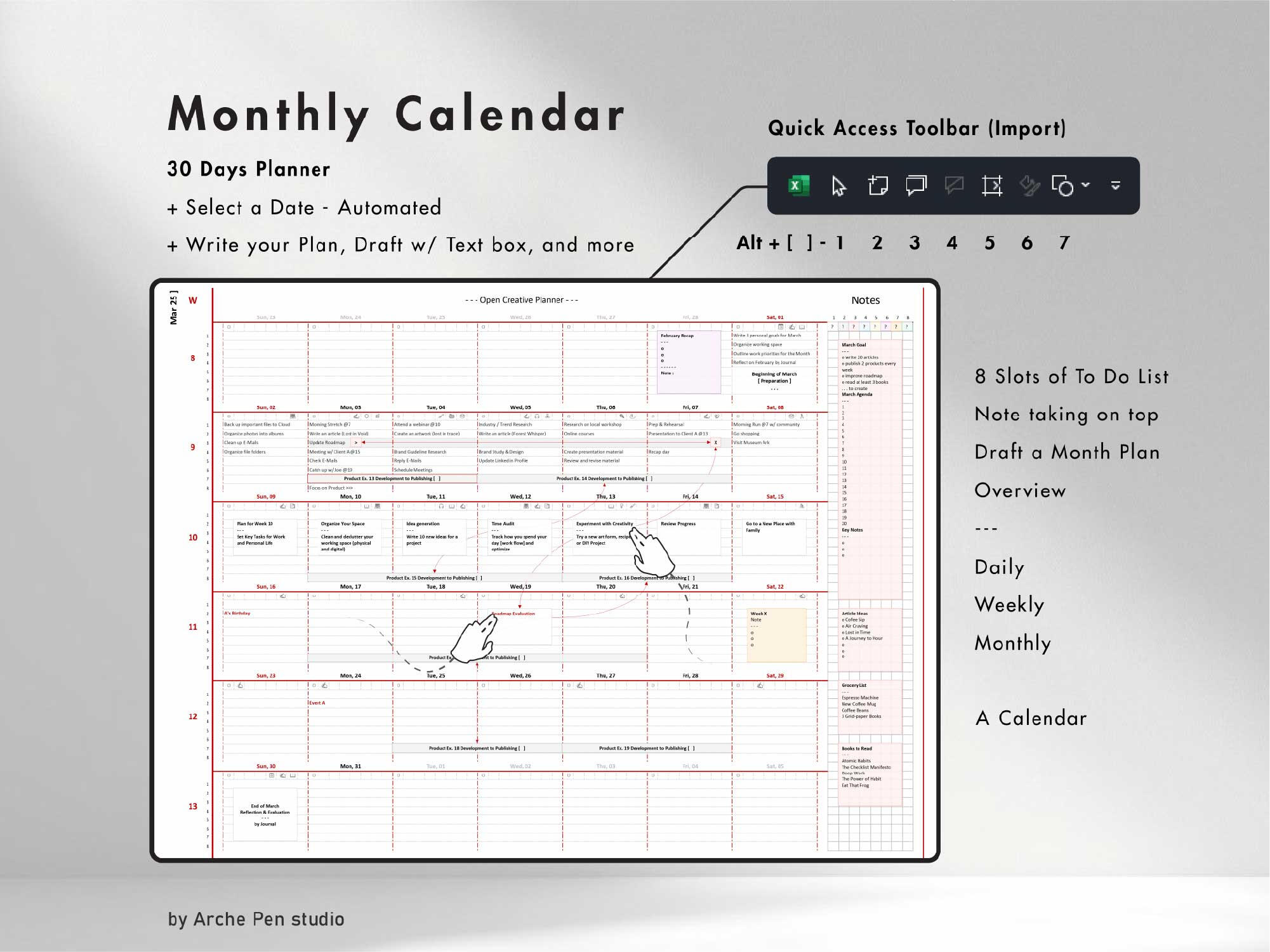 Monthly Calendar