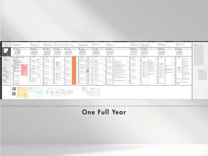 One Year Planner Hor.