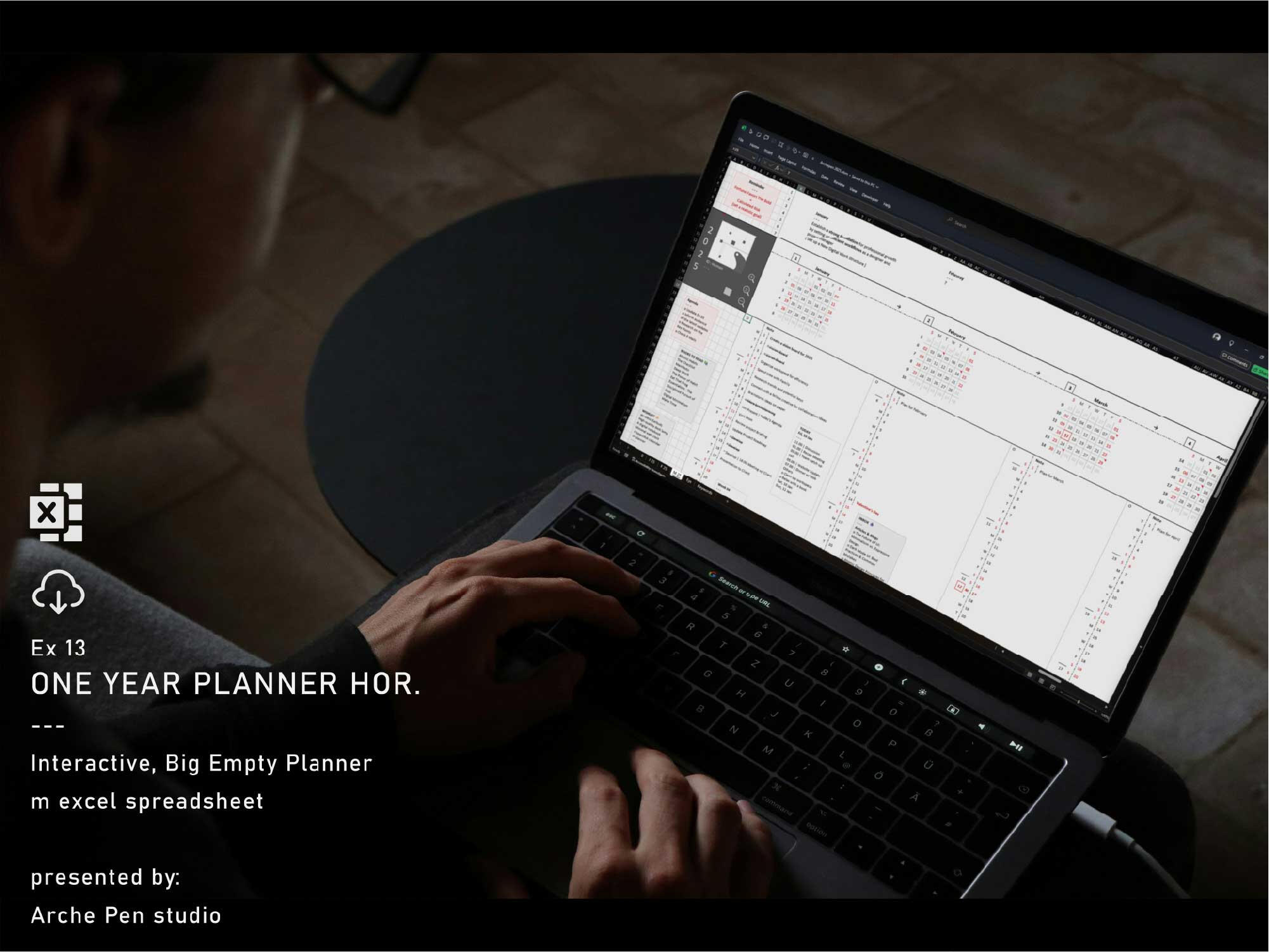 One Year Planner Hor.